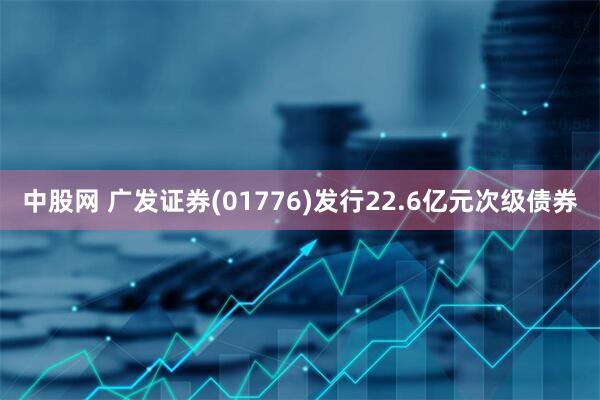 中股网 广发证券(01776)发行22.6亿元次级债券